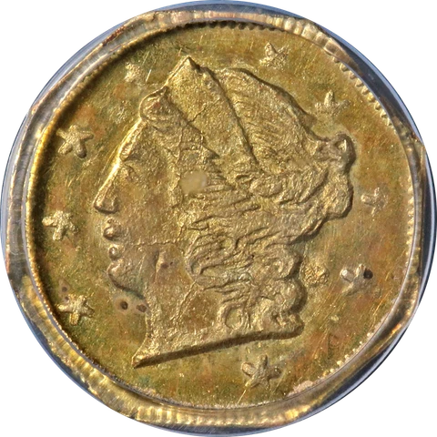 1871 Liberty Gold 25c BG-720 PCGS MS64 Nice Eye Appeal Strong Strike Cover