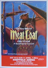 40x60" HUGE SUBWAY POSTER~Meat Loaf On Tour 1998 Very Best Sheffield Arena~NOS