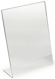 Schillernde Displays 25 Acryl 8-1/2"" x 11"" schräge Schildhalter - Bild 1 von 3