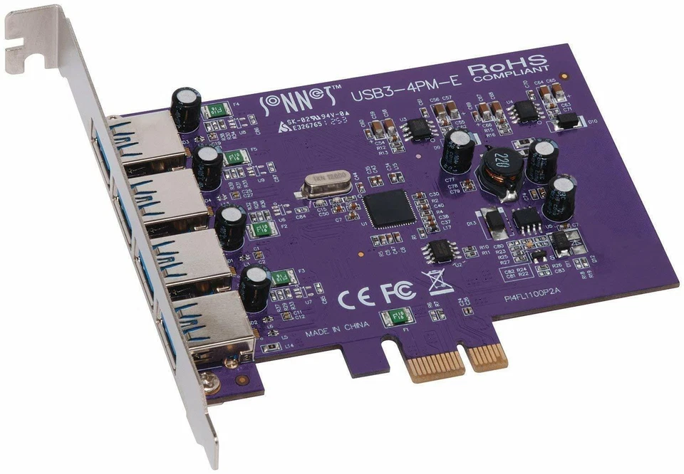 Sonnet Allegro USB 3.0 PCIe 4-Port (Mac and Windows Compatible) - Image 1 of 3