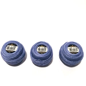 DMC Coton Perle Thread Size 8 Light Purple Color 340 Needlepoint France Lot of 3 - Picture 1 of 8
