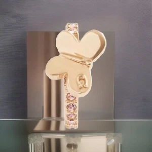 💝NEW COACH Ear Cuff🦋Butterfly💕Pink Stones/Gold Tone✨C✨on Wing✨CQ738 - Picture 1 of 8
