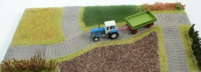 H0 Straße Betonplatten Trapez Spur HO H0m H0e 1:87 Forst Landwirtschaft Armee - Bild 1 von 4
