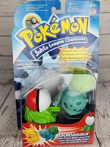 Pokémon Johto League Champions Bulbasaur con Pokeball Launcher Figura Hasbro 2001 - Imagen 1 de 8