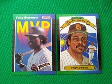 (2 Cards) 1989 Donruss #6 #BC-20 TONY GWYNN -  Diamond Kings MVP - Padres 