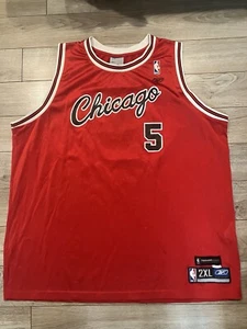 Jalen Rose Chicago Bulls 1985 Reebok Hardwood Classics NBA Basketball Jersey 2XL - Picture 1 of 4
