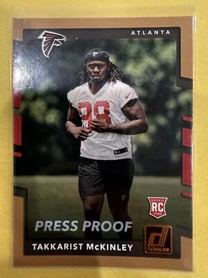 2017 Donruss #400 Takkarist McKinley Press Proof Bronze - Image 1 of 2
