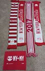 New York Red Bulls 20th Anniver Season Scarf & 3 Other Scarves & Hand Towel VGUC