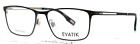 Evatik 9185 M103 Charcoal Gray Mens Rectangle Full Rim Eyeglasses 56-17-145 B:37