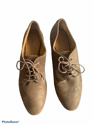 Zapatos Oxford GH Bass "Ella" Talla 9.5 M Marrón Brillante Derby Cuero Para Mujer Foto 1 de 4