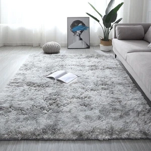 New Fluffy Living Room Rugs Anti-Slip Plush Carpet Mat Floor Bedroom Rug Pad - Picture 1 of 30