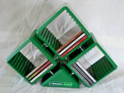 Heineken Music 3 Cubes Holds 30 CD's Plastic Storage Stand Rack New - Image 1 of 4