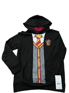 NWT Harry Potter Hooded Pullover Sweatshirt Black Kids Size 7/8 - Picture 1 of 7