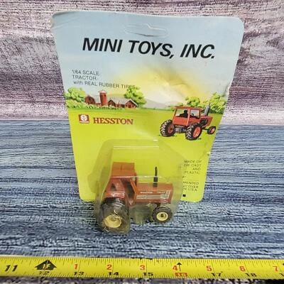 Vtg Mini Toys 1/64 Hesston 1180 DT Turbo diecast/plastic 4wd tractor rear Duals - Image 1 of 4
