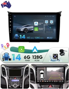 128GB Carplay Android 14 For Hyundai i30 GD 2011-2017 Car Radio Stereo GPS Navi - Bild 1 von 24