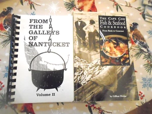 2 COOKBOOKS: Galleys of Nantucket 1st Congregational Church + Cape Cod Seafood - Photo 1/3