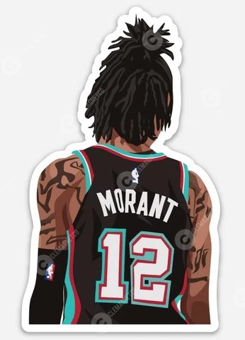 Ja Morant MAGNET - Memphis Grizzlies NBA Murray State Slam Dunk Cover