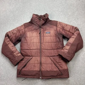 Patagonia Jacket Womens Medium Red Rubicon Rider Puffer Insulated Bomber Lady* - Picture 1 of 10