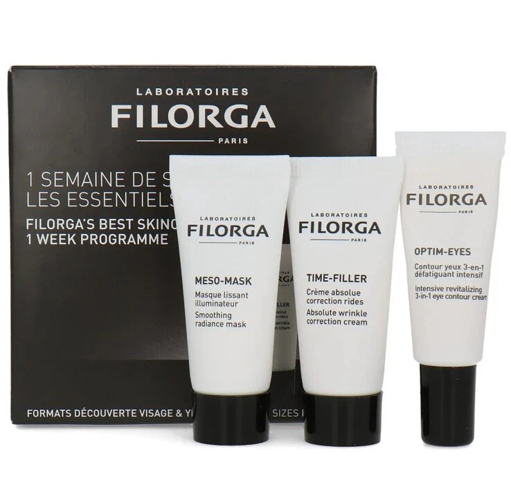 Filorga Best Skincare 1 Week Programme 18ml Meso Mask, Optim Eyes, Time Filler - Image 1 of 1