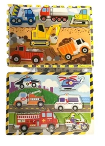 Peg Puzzles Construction & Circo Peg Transportation Read! - Picture 1 of 4