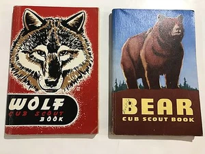 (2) Vintage Boy Scout / Cub Scout Books - Wolf /Bear (1958) - Picture 1 of 3