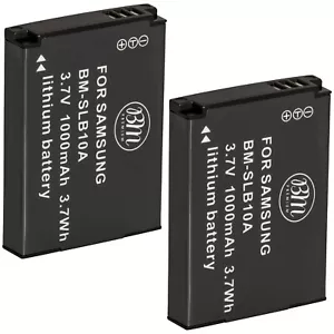 BM SLB-10A 2X Batteries for Samsung WB850F WB1100F SL310 SL420 SL502 SL620 SL720 - Picture 1 of 4