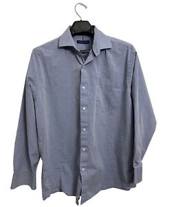 TOMMY HILFIGER Shirt Men's XL Blue Long Sleeve Regular Fit