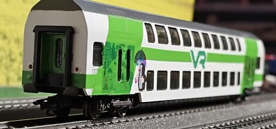 ☆SELTEN☆ MÄRKLIN H0 DOPPELSTOCKWAGEN ☆VR ☆ FINNISCHEN EISENBAHN  PAINTED EVP  - Bild 1 von 4