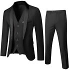 Men Wedding Suit Prom Dress Jacket+Pants+Vest Men Suit Set Male Groom Clothing