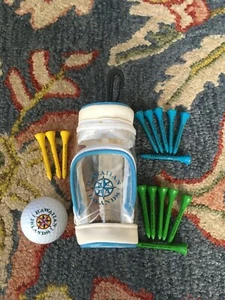 Hawaiian Islands Logo Mini Golf Bag Clip, Ball, 15 Golf Tees Hawaii RAR - Bild 1 von 6