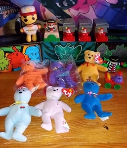 Ty McDonald's Happy Meal Beanies + Cactus Vtg Figures (Hamburgler Ronald) - Picture 1 of 3