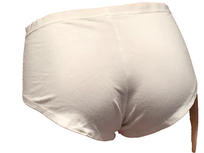 FELINA LINGERIE 29318 Size:L [2] BOYSHORTS White  96% COTTON 💕 VINTAGE New - Image 1 of 4