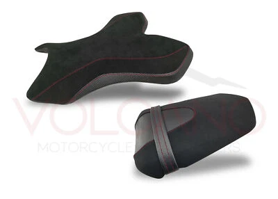 Cubierta de asiento roja con diseño Volcano Fit Yamaha Yzf R1 2004-2006 Y043Ca115 antideslizante Foto 1 de 4