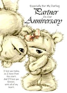 To My Darling Partner On Our Anniversary Card - Love Anniversary - Picture 1 of 3