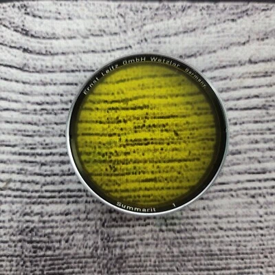 Leica Ernst Leitz Summarit 1 Filter Yellow Photography Camera - Image 1 of 3