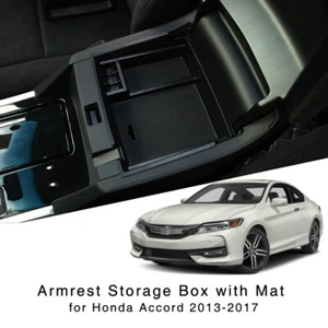 Armrest Storage Box Holder for Honda Accord 2013-2017 Center Console Glove Tray - Picture 1 of 11