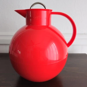 Alfi Kugel Insulated Carafe Hot or Cold Shiny Red 1 Quart Made in Germany - Picture 1 of 16