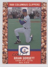 1989 Cracker Jack Columbus Clippers Police Brian Dorsett #12