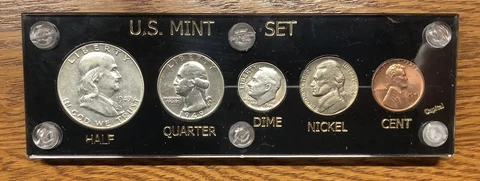1949 P Mint Set  In Capital Holder BU Cover
