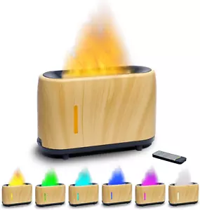 Flame Diffuser Humidifier 7 Flame Colors,Essential Oil Aroma Therapy Diffuser wi - Picture 1 of 6