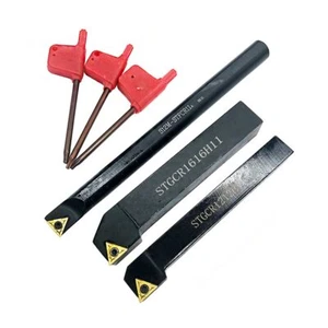 S12M STFCR11+STGCR 1212F11+STGCR 1616H11 CNC Turning Tool Holder+10Pcs TCMT1102 - Picture 1 of 7
