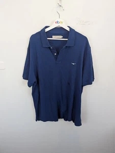 Rm Williams Polo Shirt Mens Size 4xl Blue Cotton Short Sleeve Stockyard Logo - Picture 1 of 9