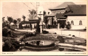 Postkarte Japanischer Garten Pavillon Jahrhundert Fortschritt 1933 Chicago Illinois Z648 - Bild 1 von 2