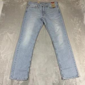 Levi's 511 Jeans Men's Size 34x32 Slim Blue Denim Stretch Light Wash - Picture 1 of 10