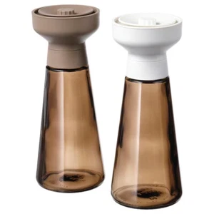 IKEA HALVTOM Spice Mill, Glass/Brown, 7 ½ " - Picture 1 of 8