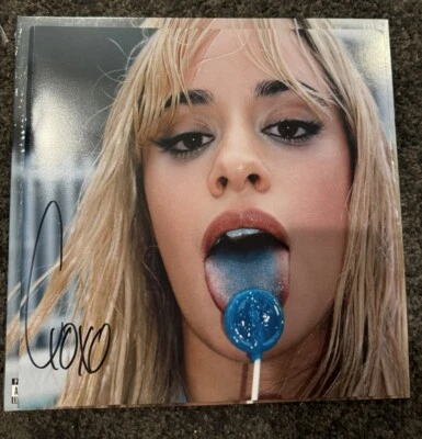 signed c,xoxo insert + limited baby pink vinyl - autographed by camila cabello - Image 1 of 4