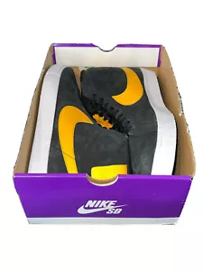 Nike SB Zoom Blazer Mid Black University Gold Sneakers Shoes 864349-009 Men's 15 - Picture 1 of 14