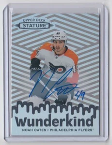 2022-23 Upper Deck Stature Wunderkind Auto Noah Cates Auto Philadelphia Flyers - Picture 1 of 2