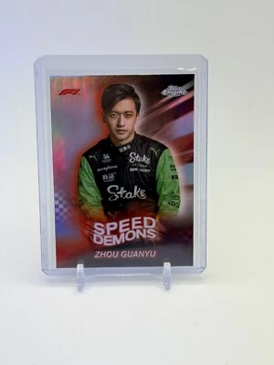 2024 Topps Chrome Formula 1 - Speed Demons Zhou Guanyu #SD-14 - Image 1 of 2