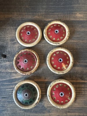 Anciennes Roues Jouets Tôle Jep Meccano  - Photo 1/3